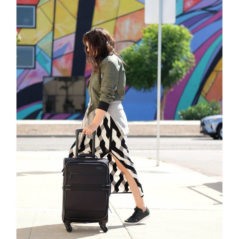 American Tourister 22.5" Softside Carry On Spinner Suitcase - Black