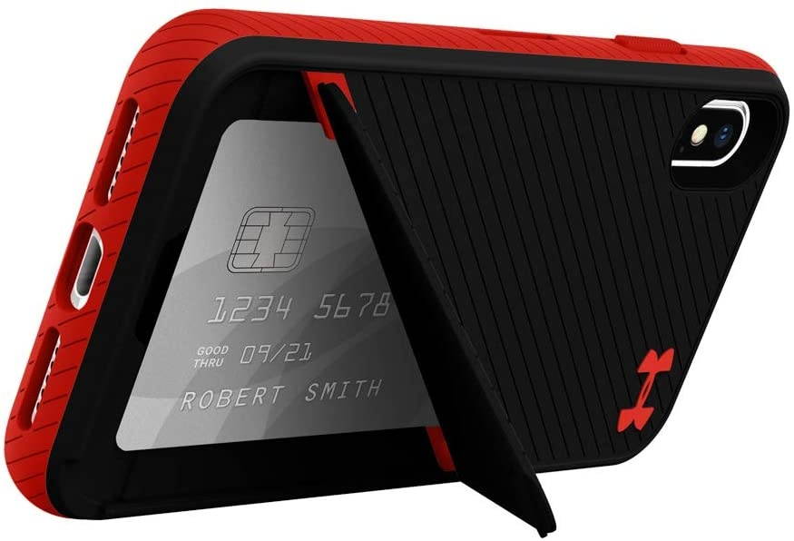 Under Armour UA Protect Kickstash Case for Apple iPhone X/Xs - Black/Red