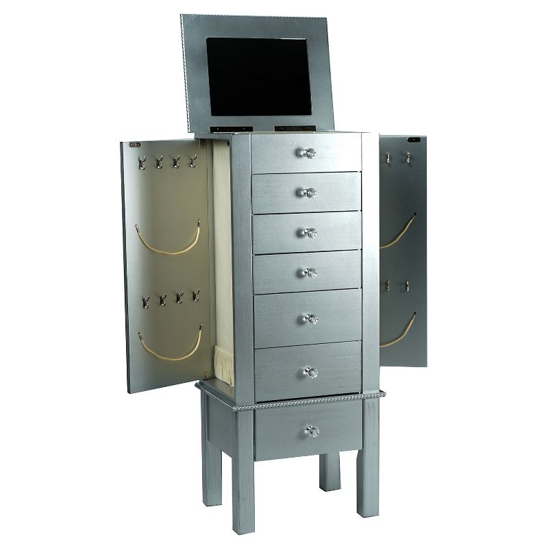 Crystal Jewelry Armoire Silver - Hives & Honey