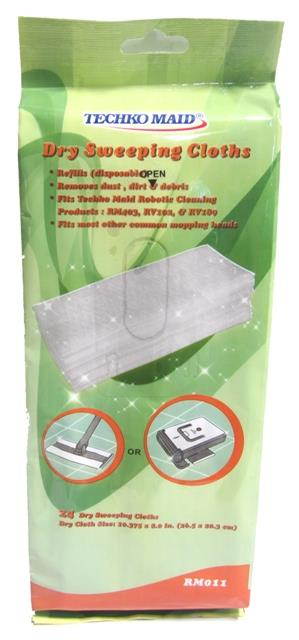 Techko Maid RM011 Dry Replaceable Mopping Sheets