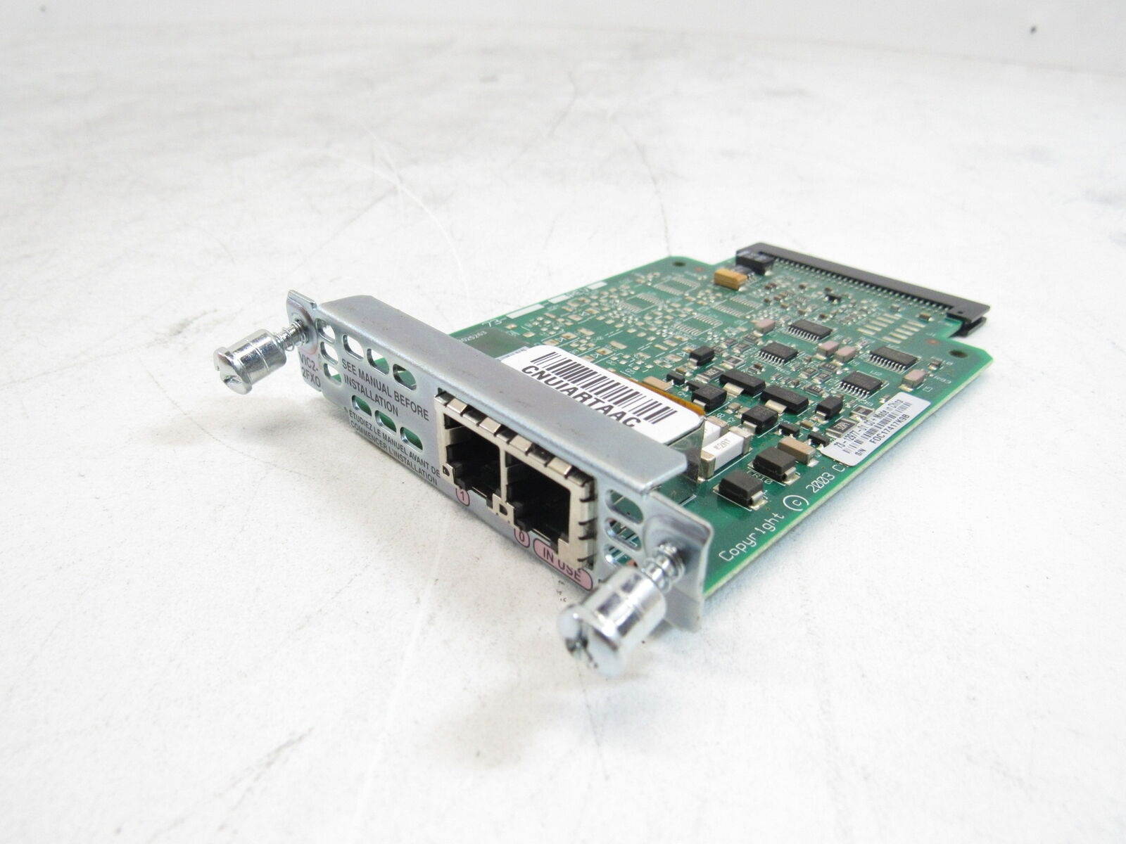 Cisco 73-12977-01 Vic2-2Fxo 2-Port Fxo Voice/Fax Interface Card