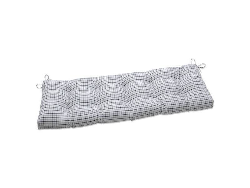 60" x 18" Outdoor/Indoor Tufted Bench/Swing Cushion Nash Birch Brown - Pillow Perfect