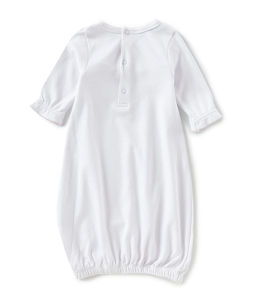 Feltman Brothers Baby Girls Newborn Floral Wreath Embroidered Gown