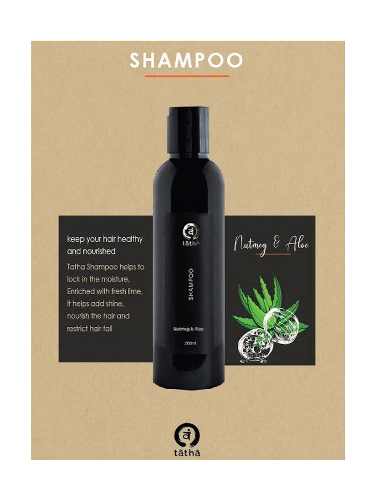 Tatha Nut Meg & Aloe Shampoo - 200 ml