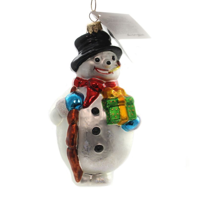 Christopher Radko 5.5" Mr. Iceburg. Hand Signed Snowman Ornament  -  Tree Ornaments