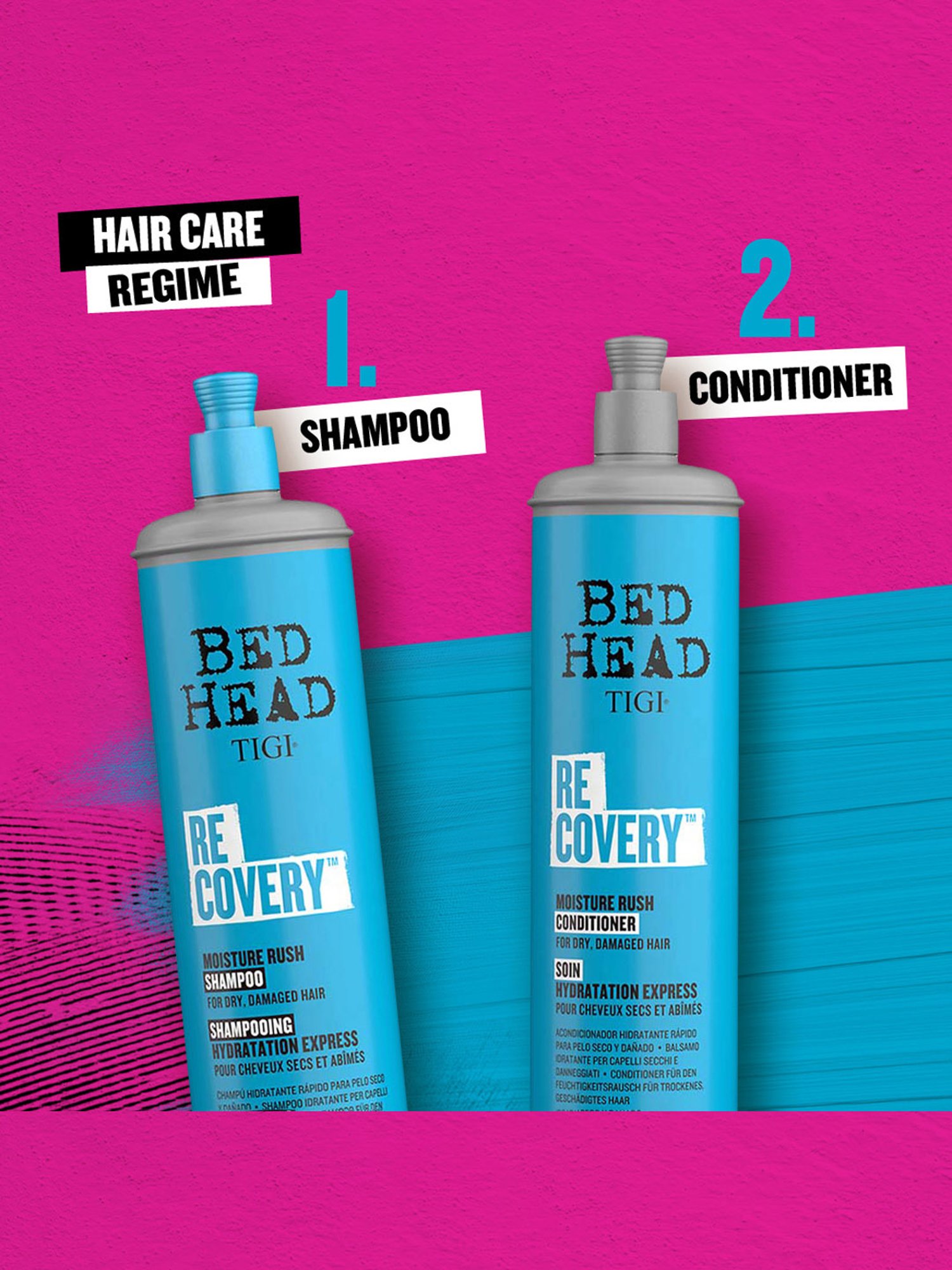 Bed Head TIGI Recovery Moisture Rush Shampoo - 600 ml