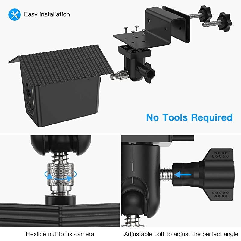 Gutter Mount and Protective Case for Arlo HD CameraBlack 1 Pack by