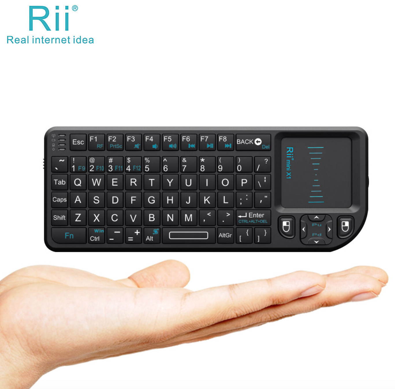 Rii X1 2.4G Mini Keyboard for Smart TV PC Accessories Raspberry PI Google TV Box