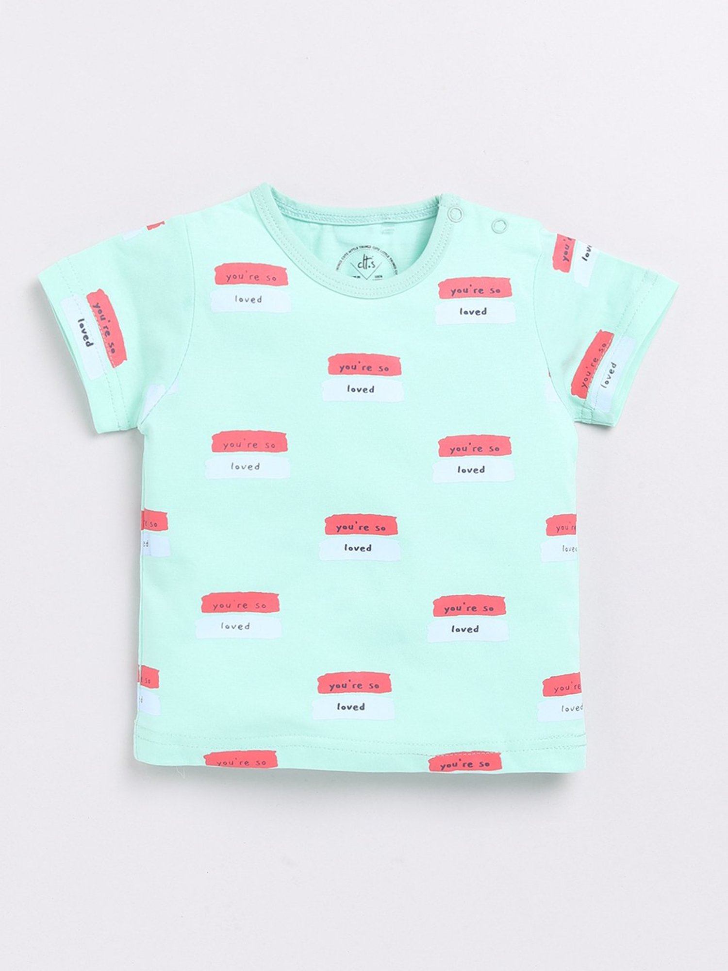 Clt.s Boys Light Blue Printed T-Shirt with Pants