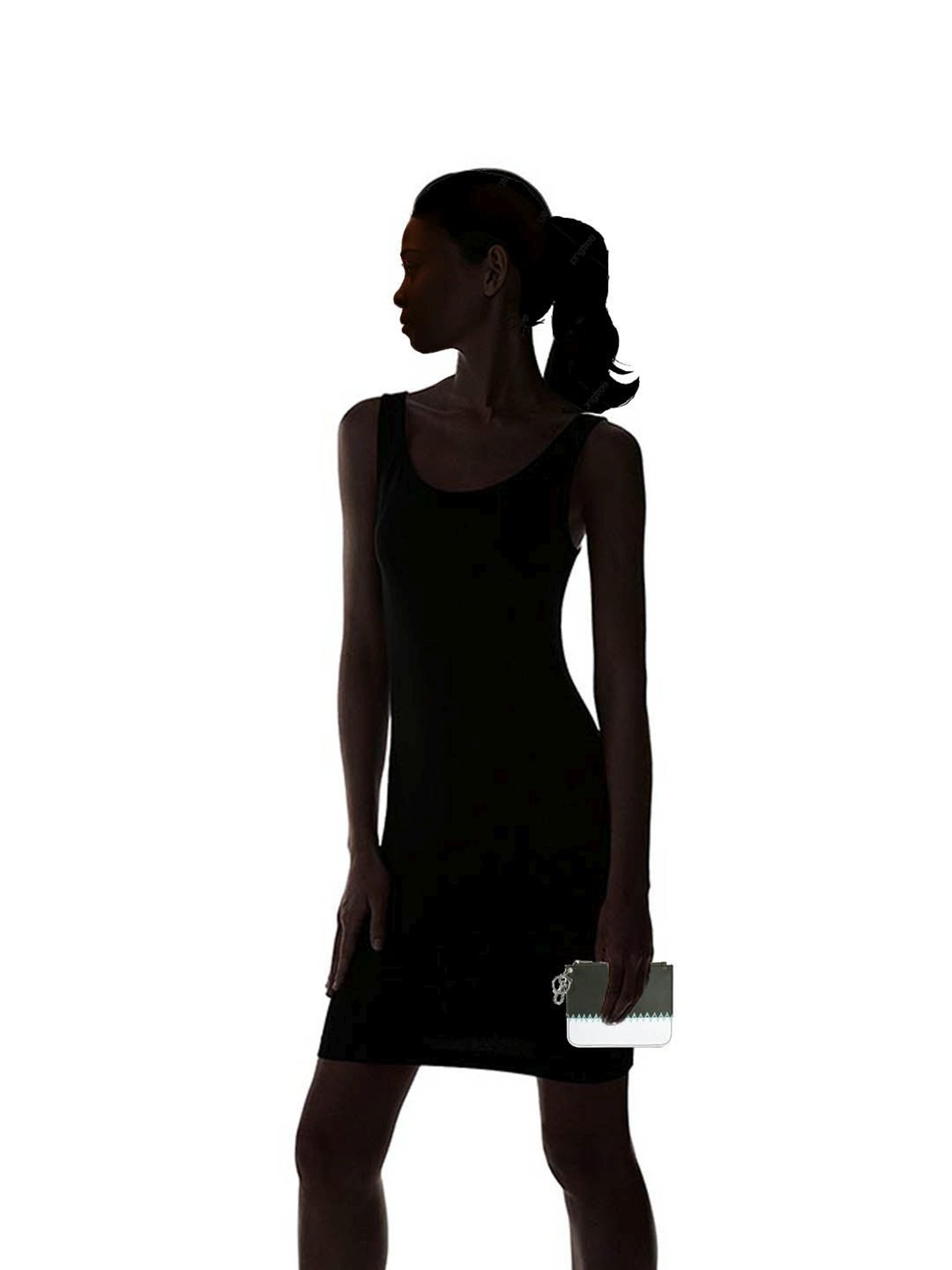 Spice Art Olive & White Embroidered Coin Pouch