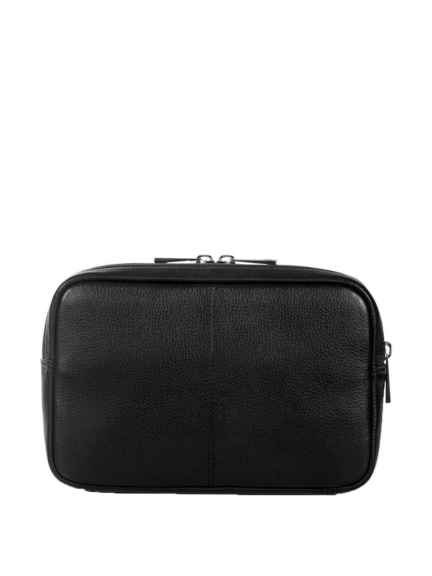 Louis Stitch Brunette Brown Leather Medium Toiletry Pouch