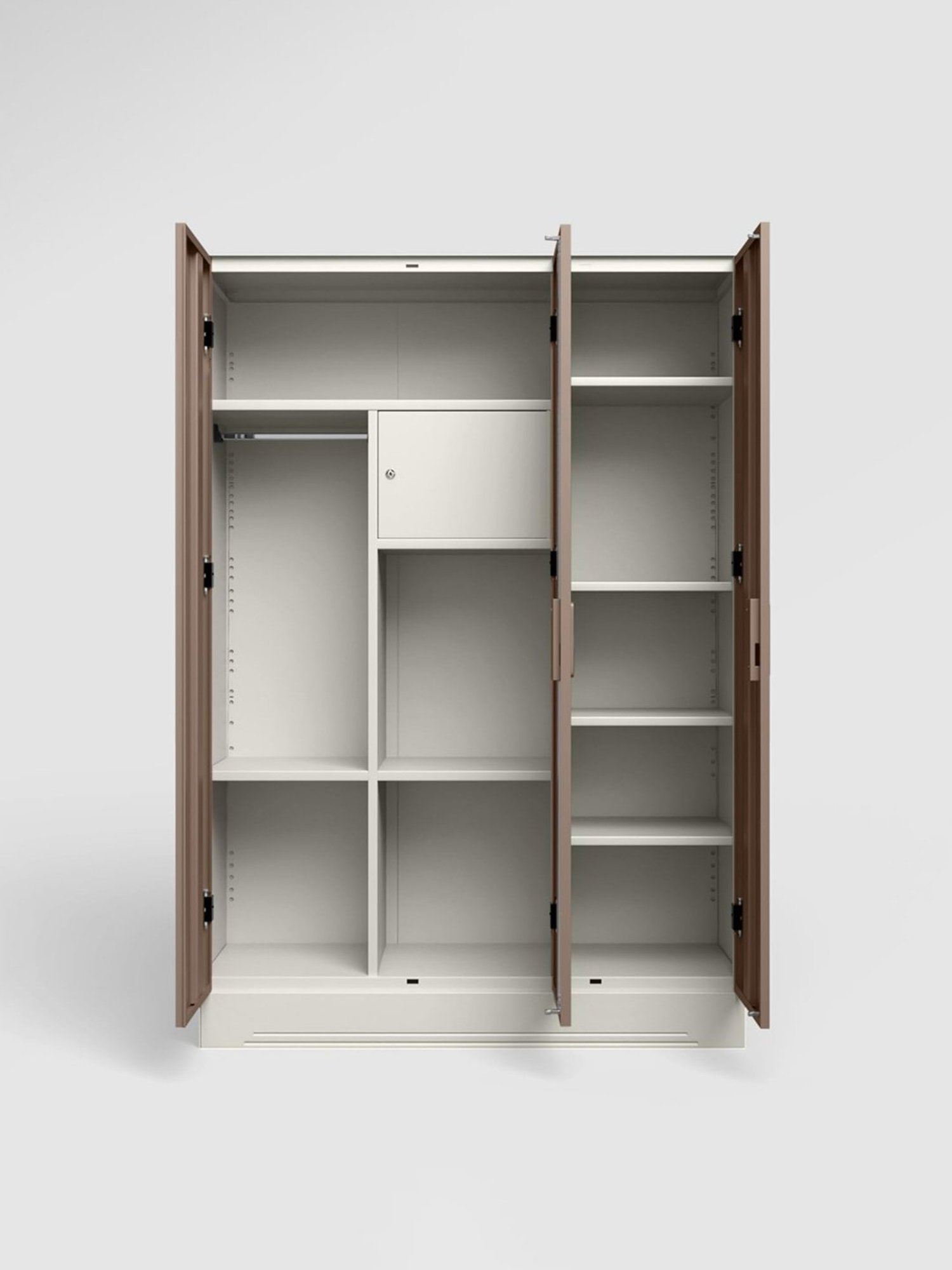 Godrej Interio Ewa Brown Engineered Wood 4 Door Wardrobe