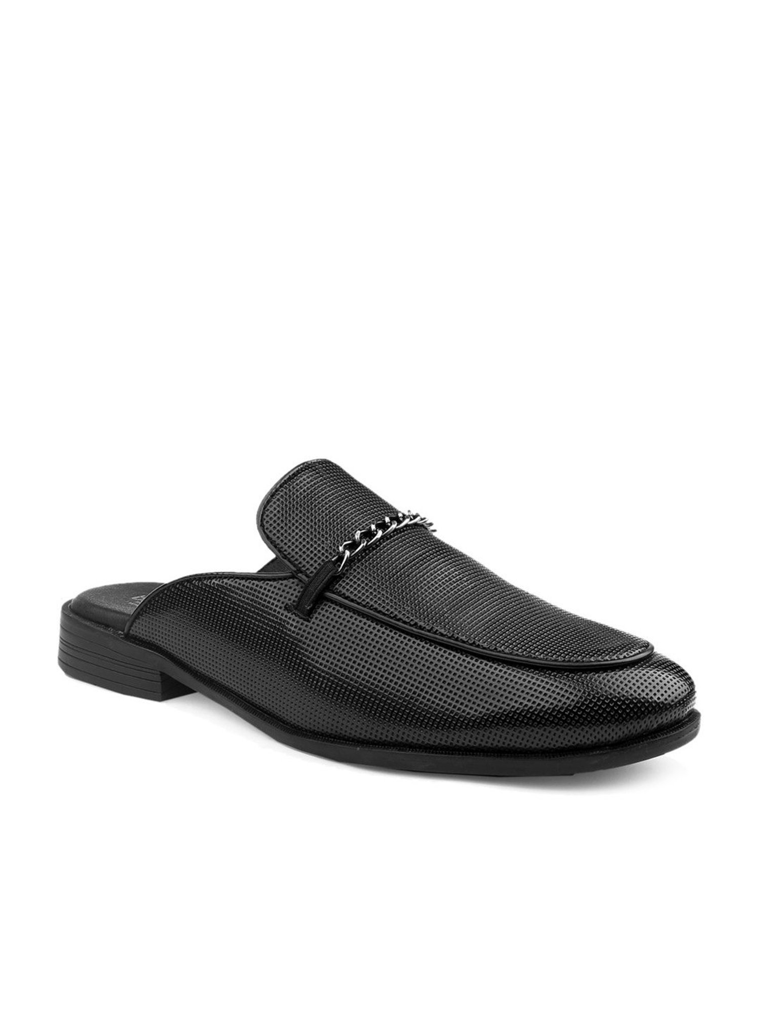 Bacca Bucci Men's MOROCCO Black Mule Shoes