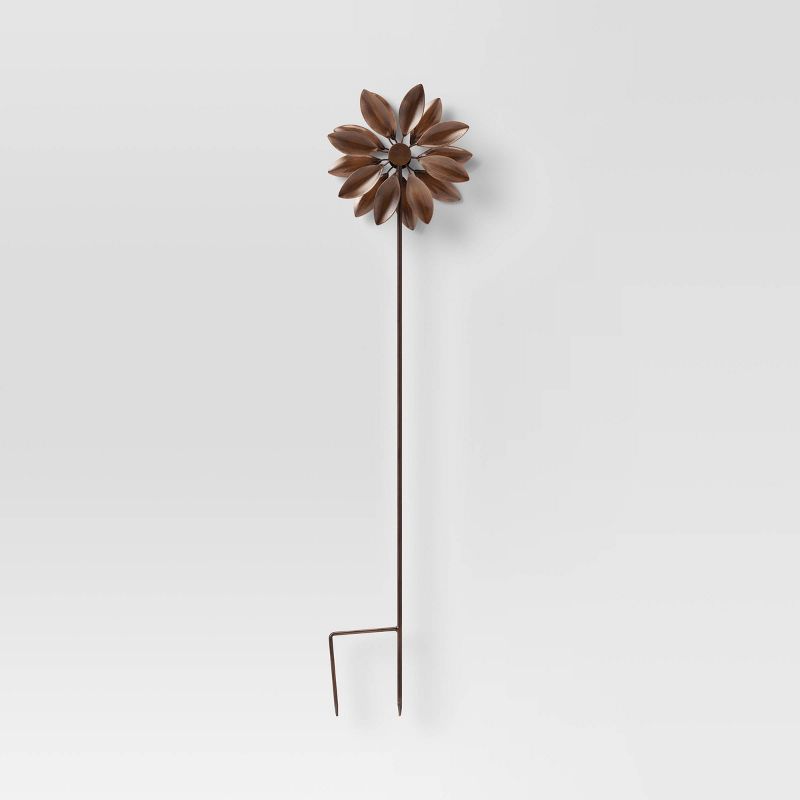 32" Iron Flower Garden Stake Copper - Smith & Hawken™