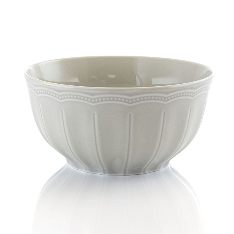 Gibson Ultra 12 Piece Fine Ceramic Dinnerware Set in Taupe