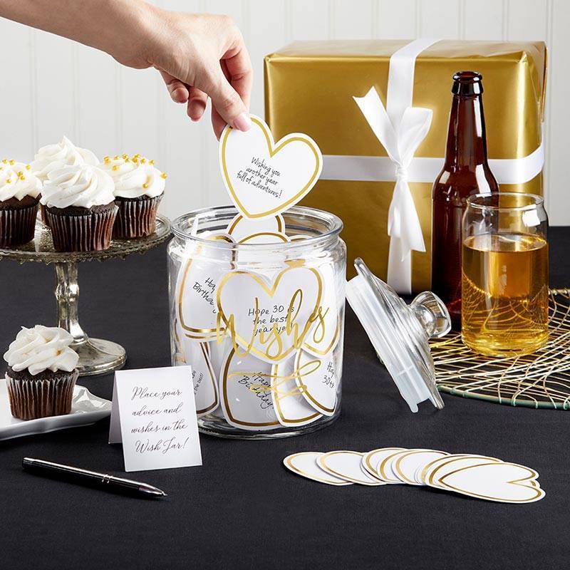 Wish Jar with Heart Shaped Cards