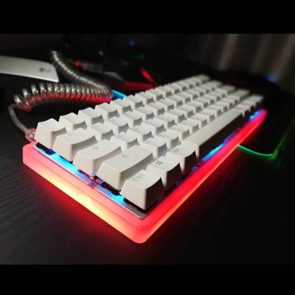 Tsorryen Frosted Acrylic Case Shell pieceB Plate for GH60 DZ60 Poker2 60% Mini Keyboard