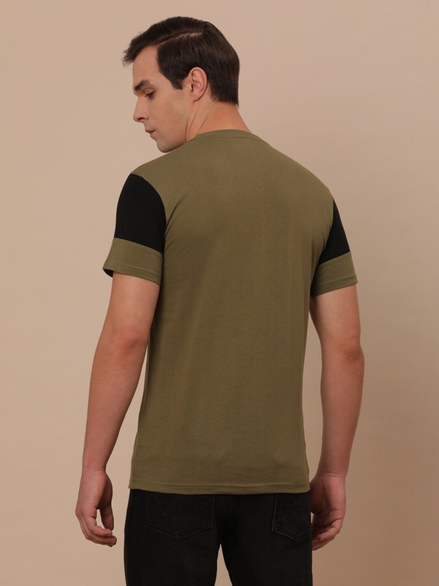 Wrangler Winter Moss Cotton Regular Fit T-Shirt