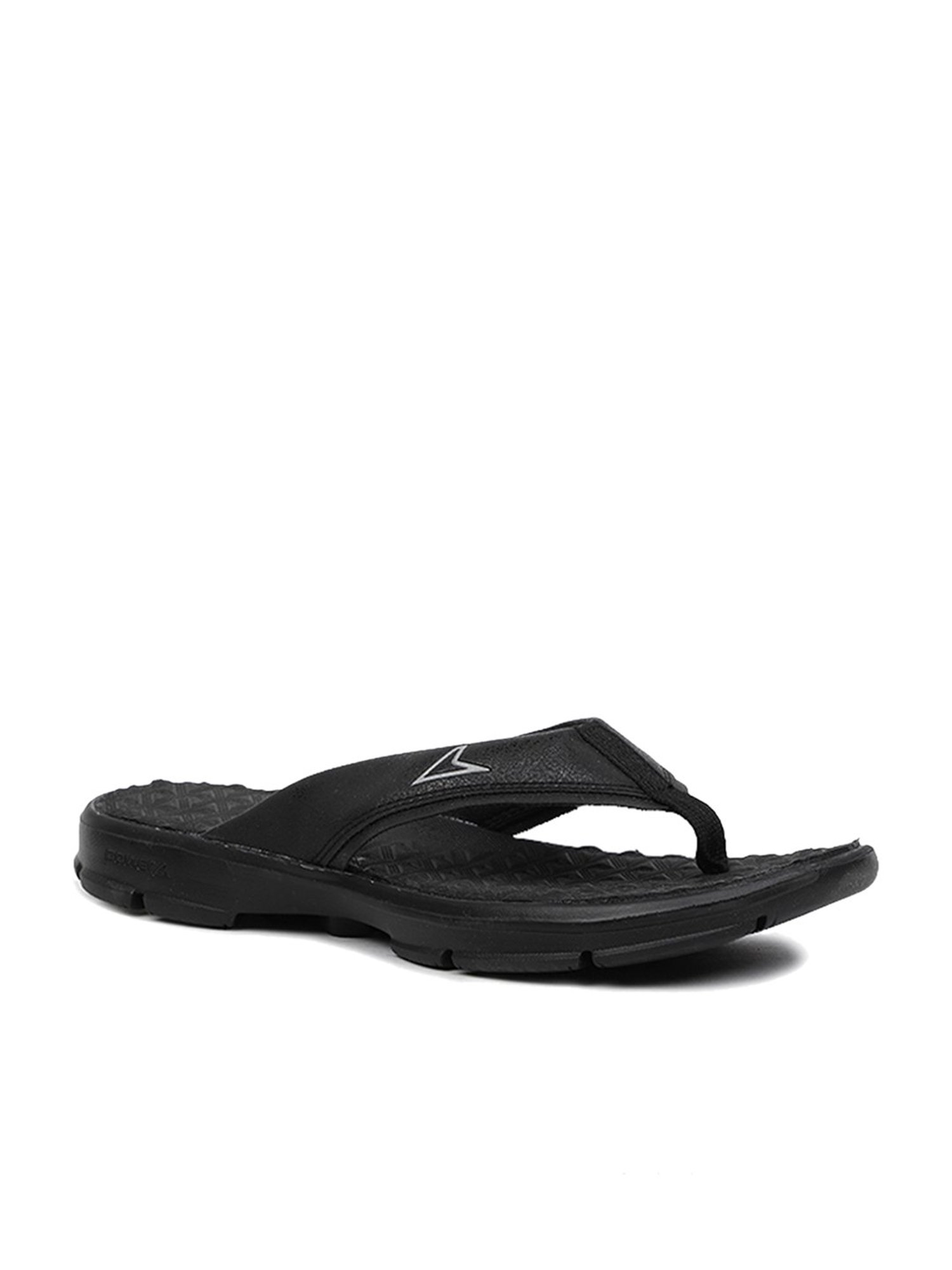 Power by Bata Black Thong Sandals