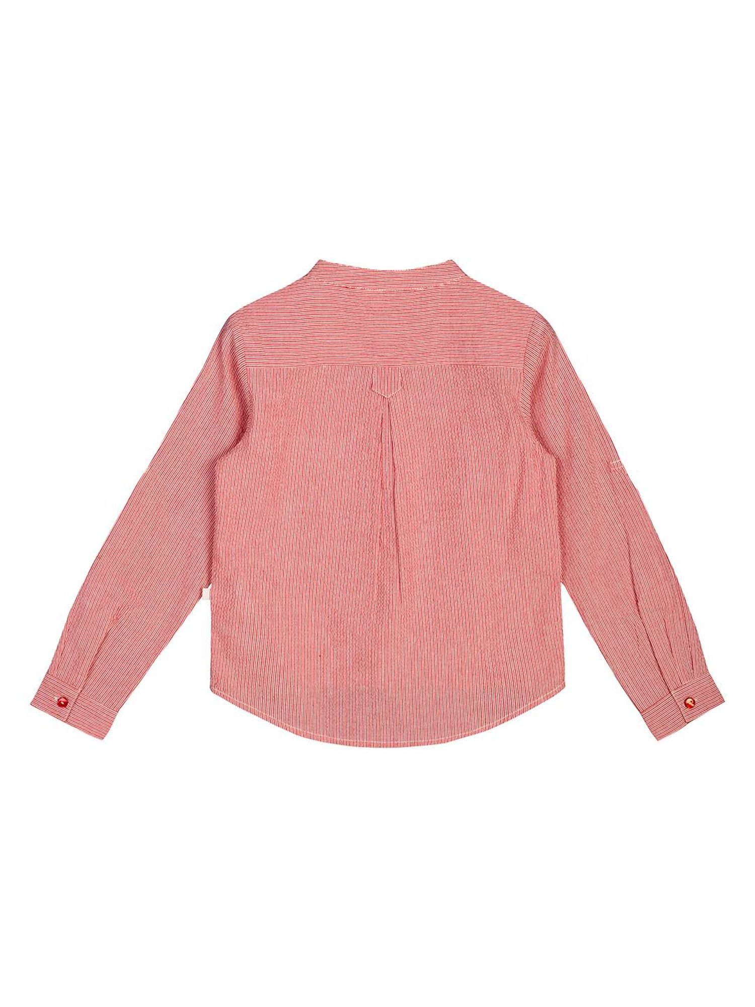 Budding Bees Kids Red Striped Shirt