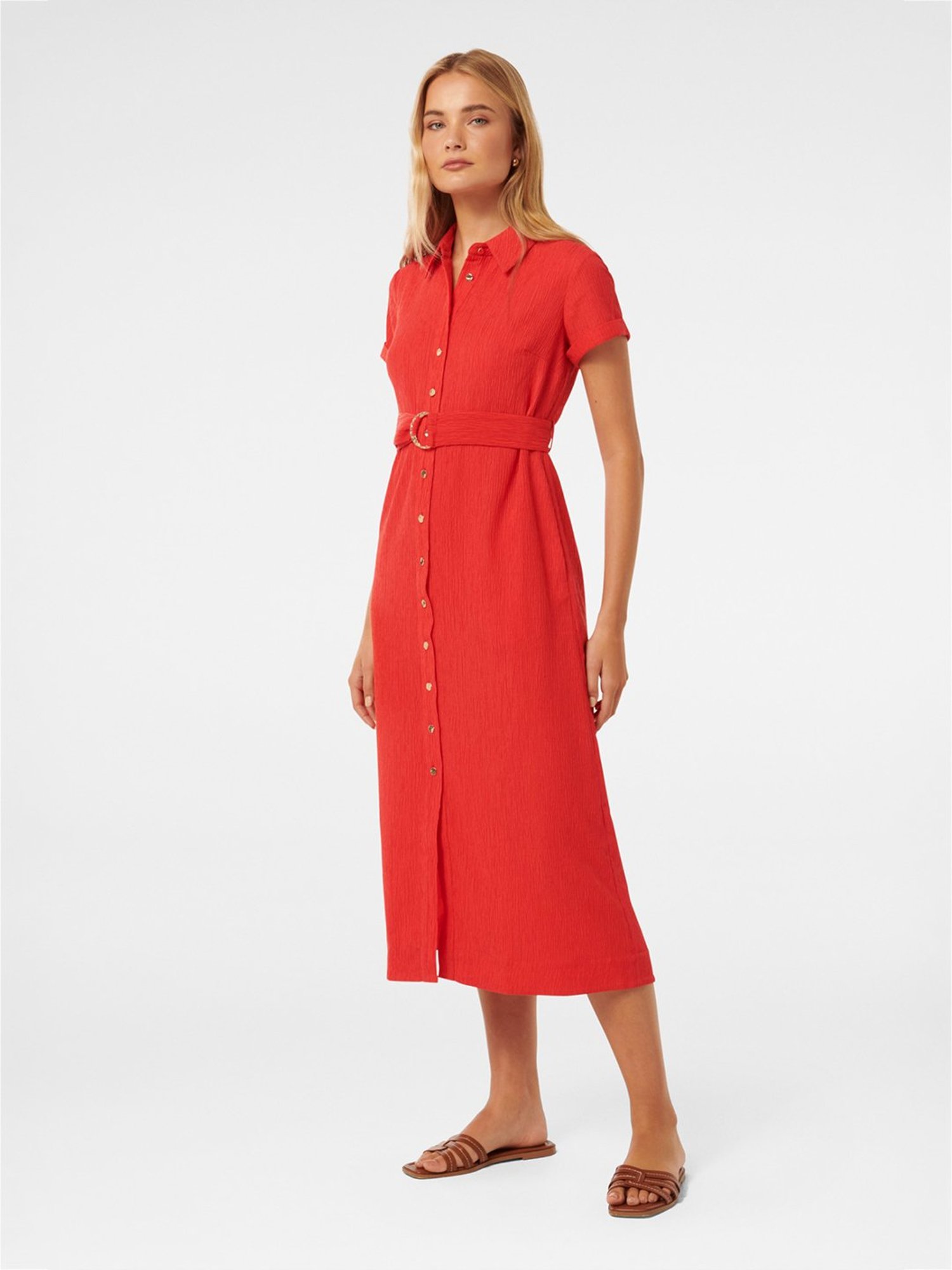 Forever New Briley Textured Shirt Dress