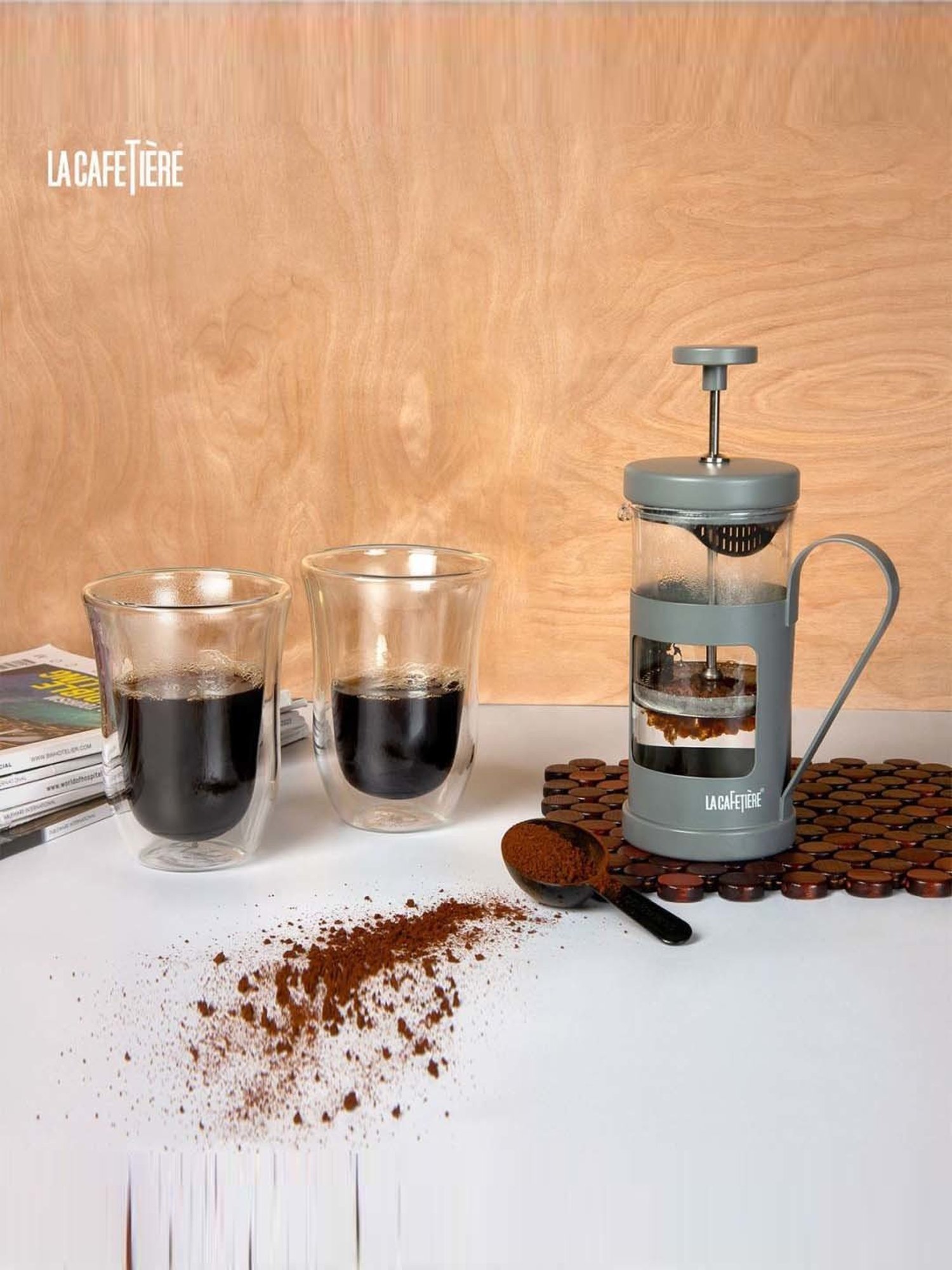 Milton Silver Stainless Steel Thermal Coffee Pot (500 ml) - Set of 1