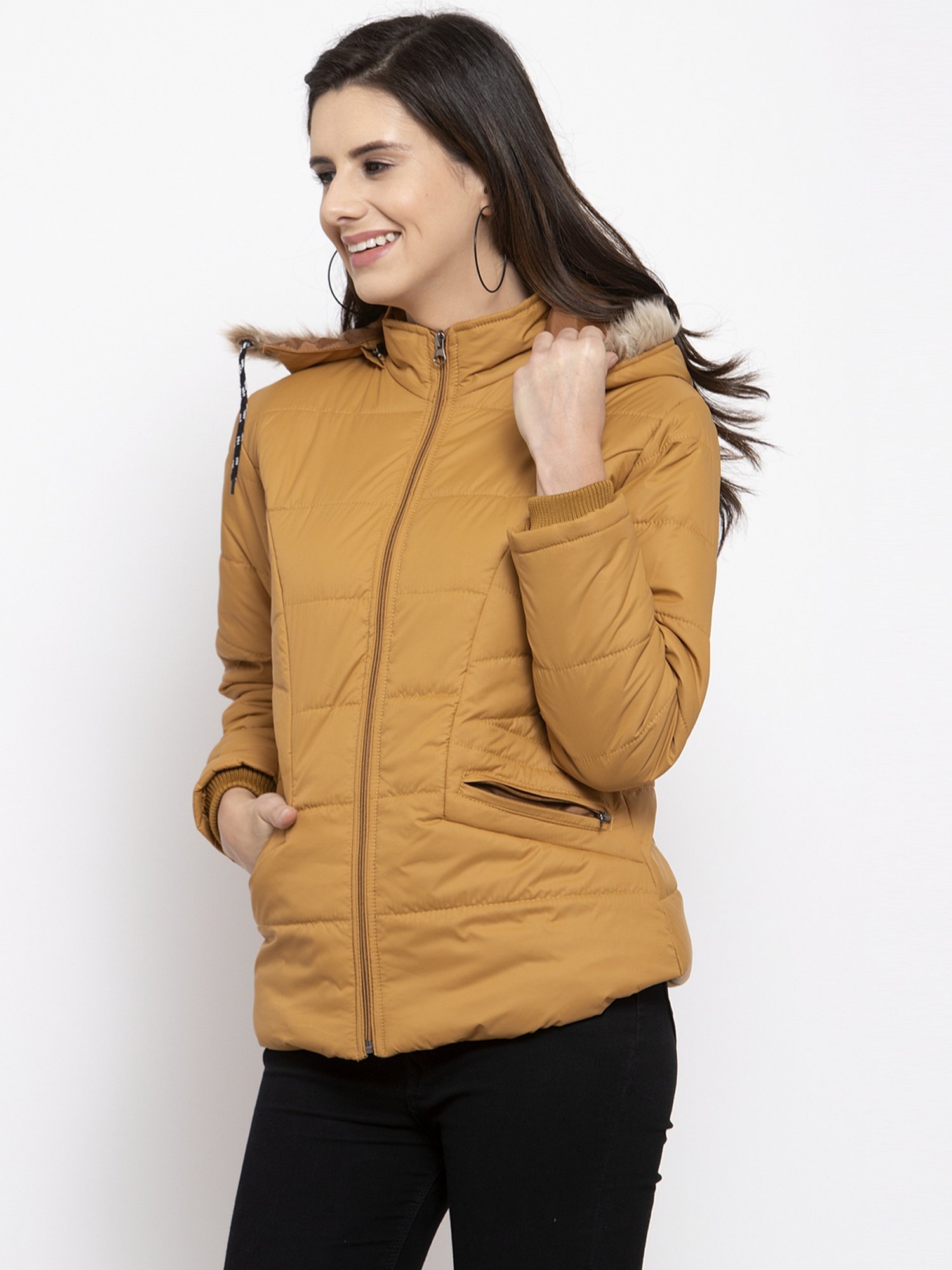 VOXATI Yellow Regular Fit Jacket