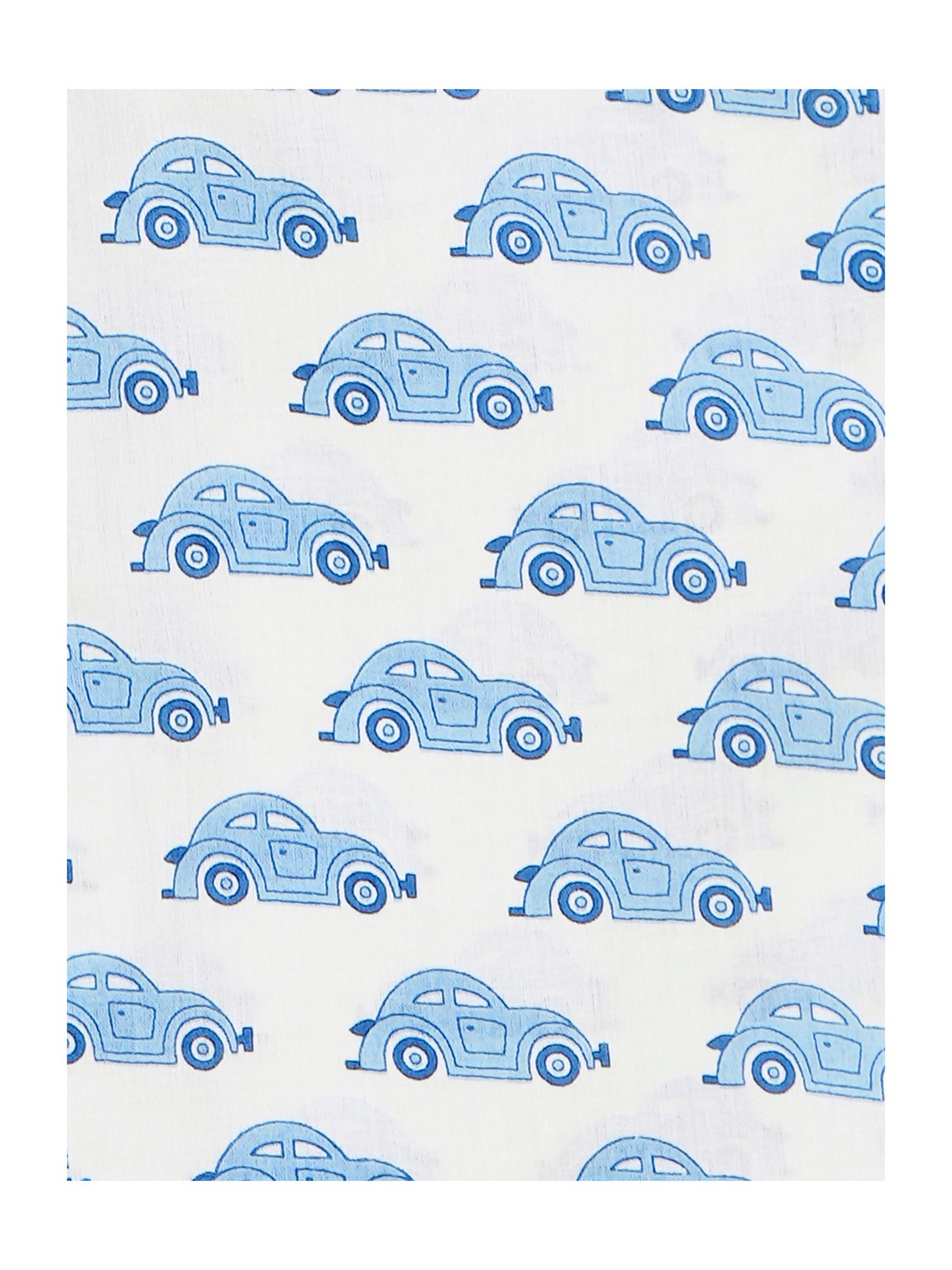 Budding Bees Boys Off White & Blue Printed Full Sleeves T-Shirt with Pants