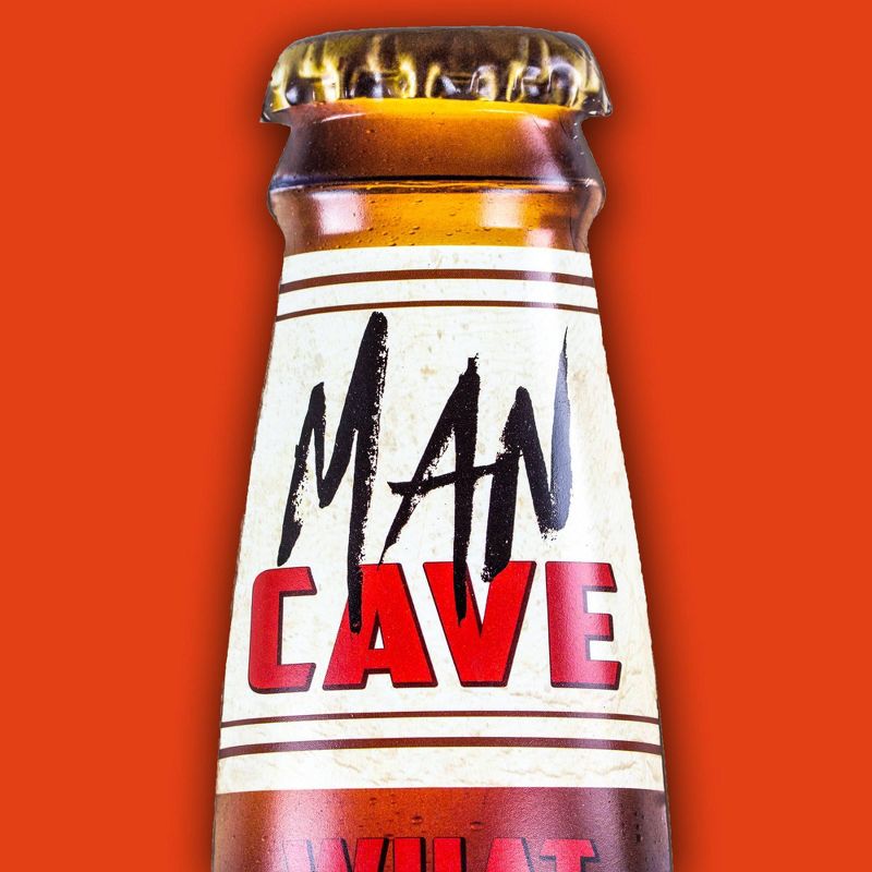 Man Cave Bottle Opener and Cap Catcher Dark Red - Crystal Art Gallery
