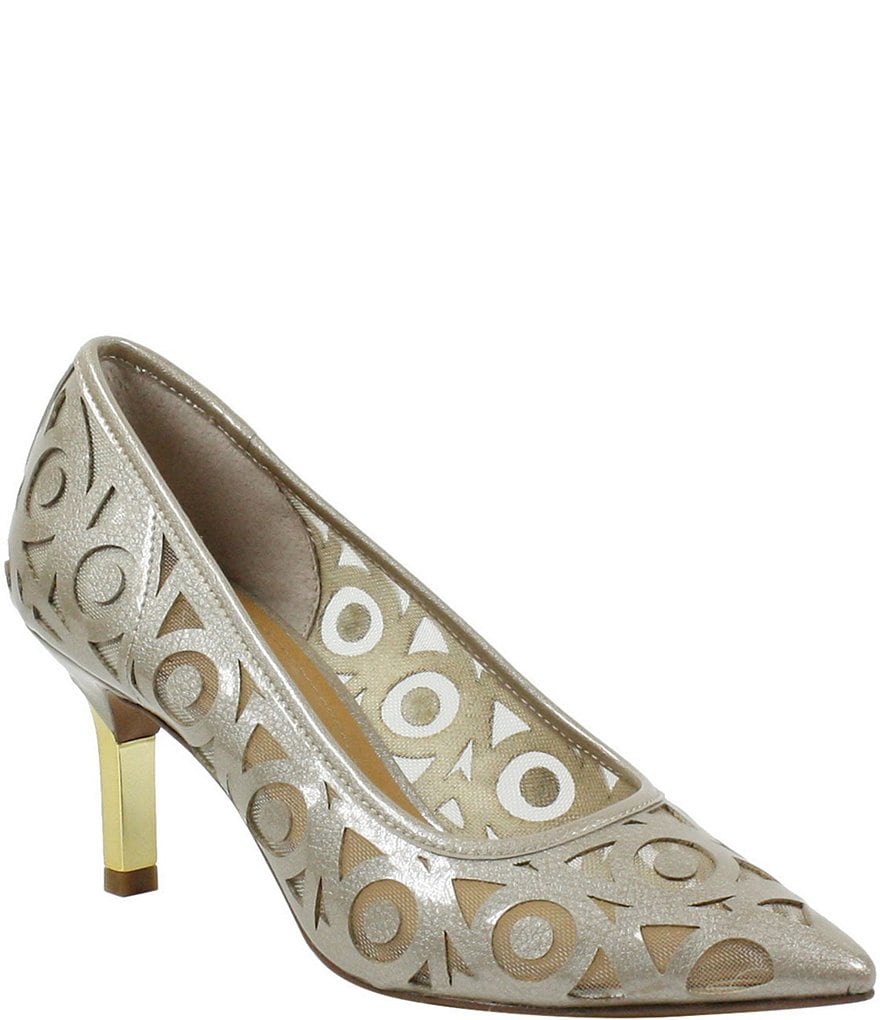 J. Renee Jameena Patent Laser Cut Pumps