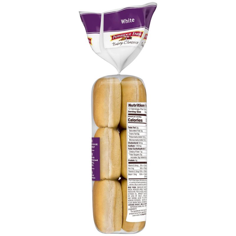 Pepperidge Farm Bakery Classics White Slider Buns - 15oz/12ct
