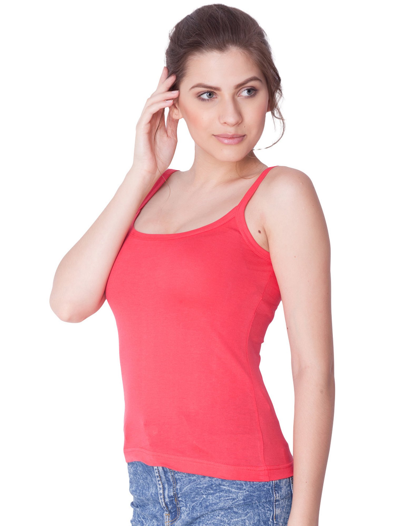Dollar Missy Beige & Coral Camisole Pack of - 2
