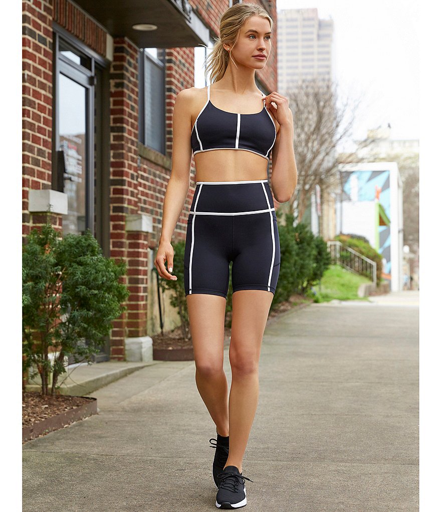 Antonio Melani Active Reaction Light/Medium Impact Contrast Trim Sports Bra