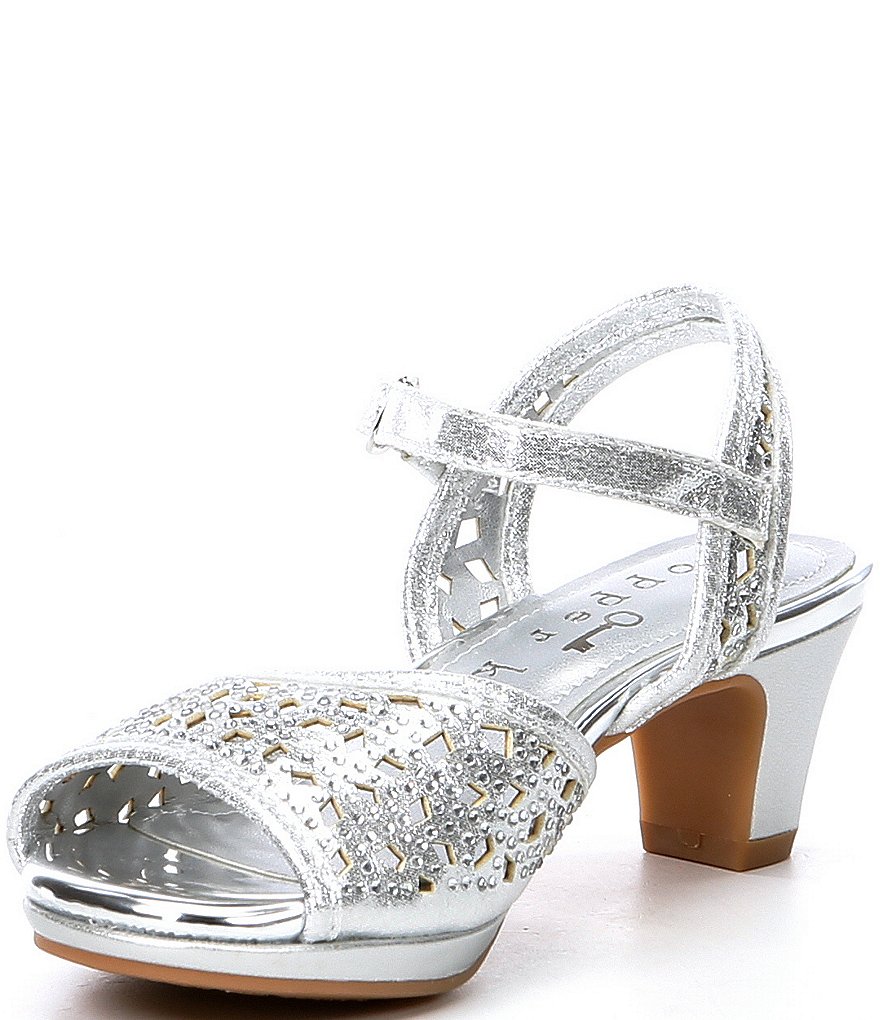 Copper Key Girls' Flutterr Jeweled Dress Sandals (Youth)