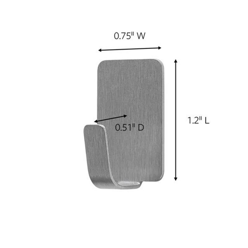 Command 10pk Small Stainless Steel Hooks