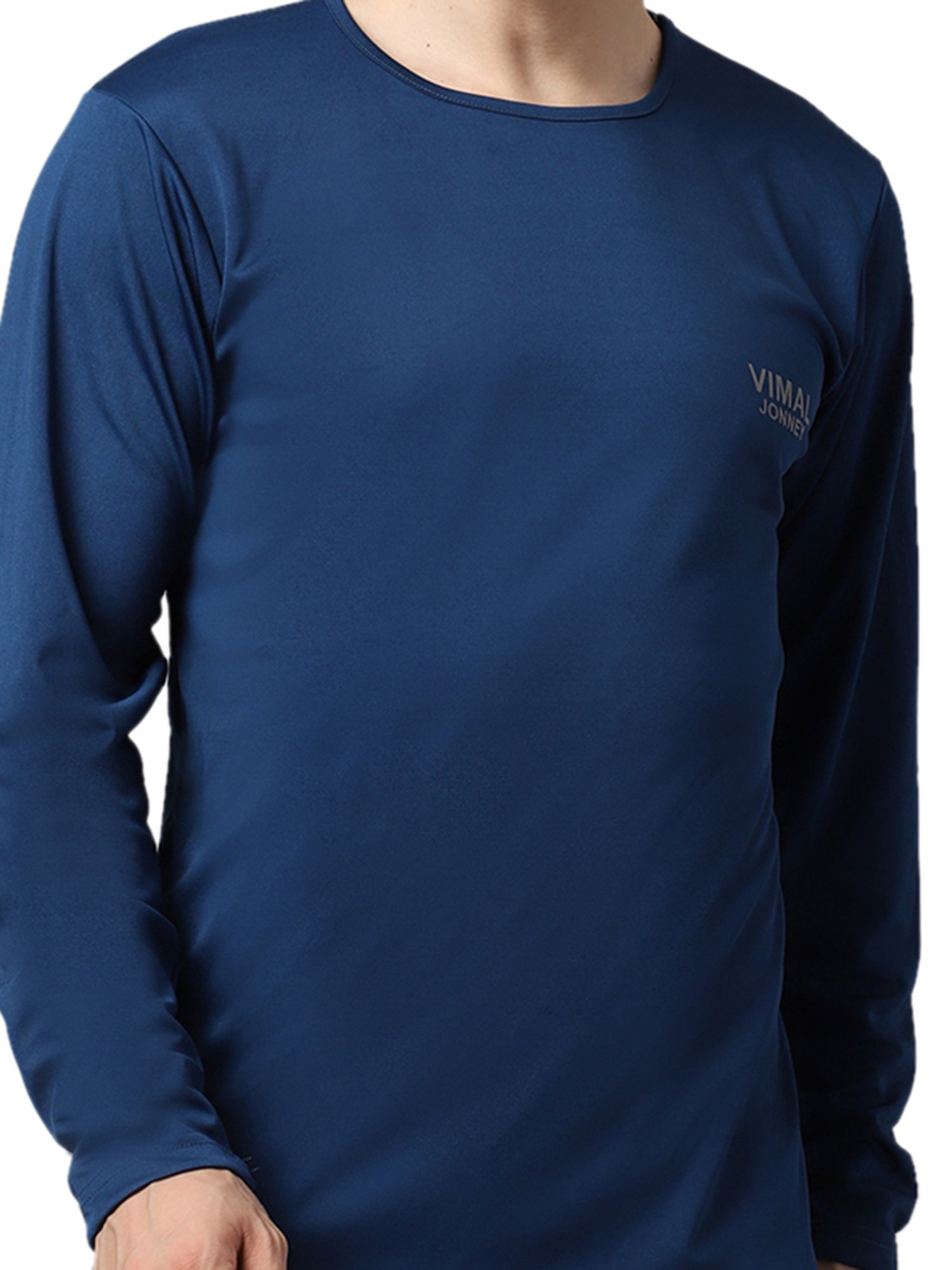 Vimal Jonney Blue & Dark Olive Sports T-Shirt - Pack of 2