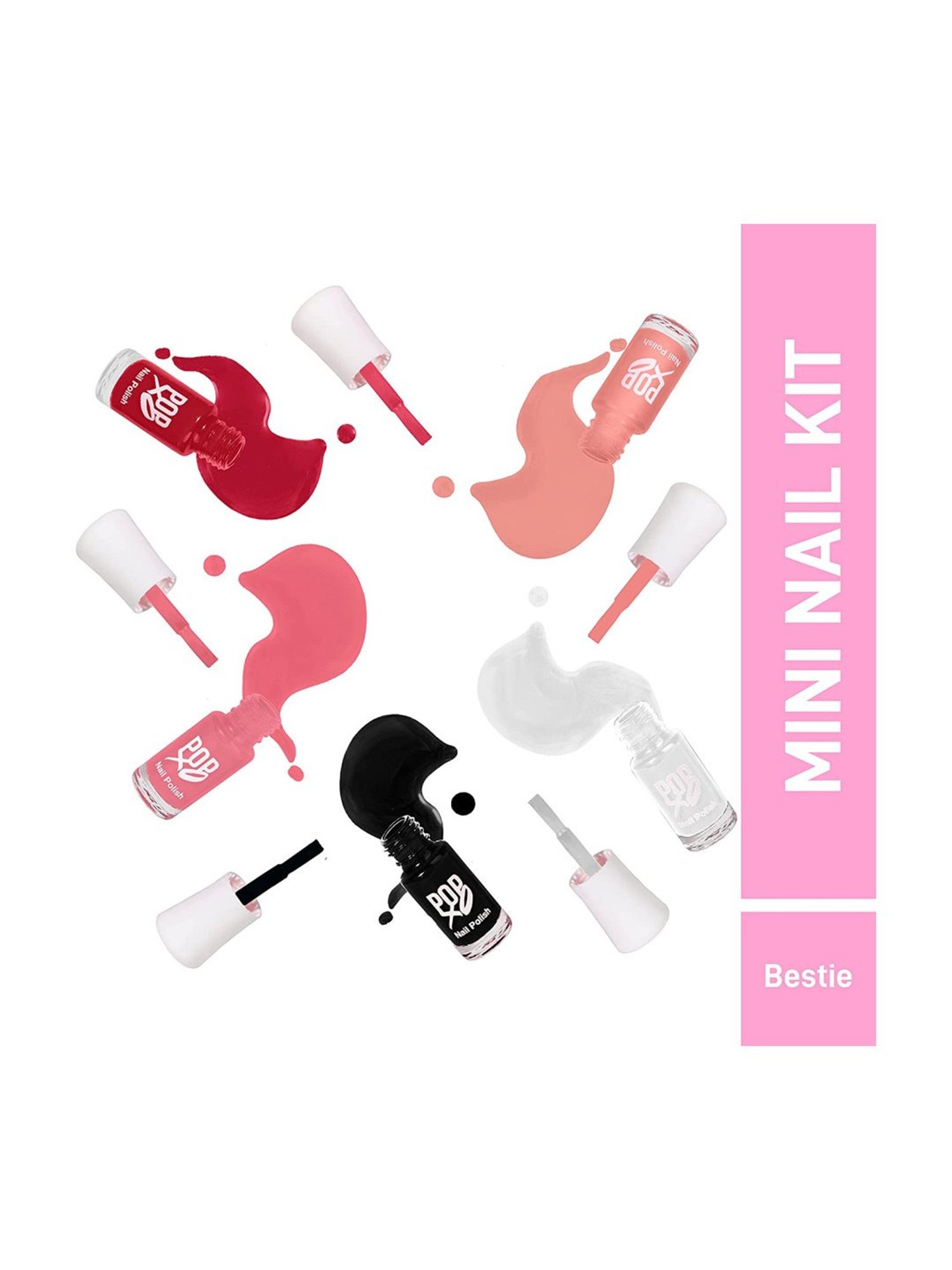 Color Fx Nail Fix Cure-In Mask, Moisturizer, Nail Enamel Remover & Nail Buffer Combo, Pack of 4