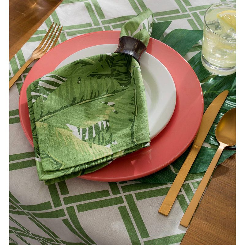 6pk Cotton Banana Leaf Napkins - Design Imports
