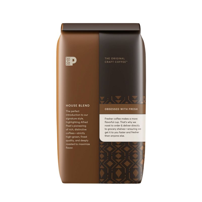 Peet's House Blend Dark Roast Ground Coffee - 12oz