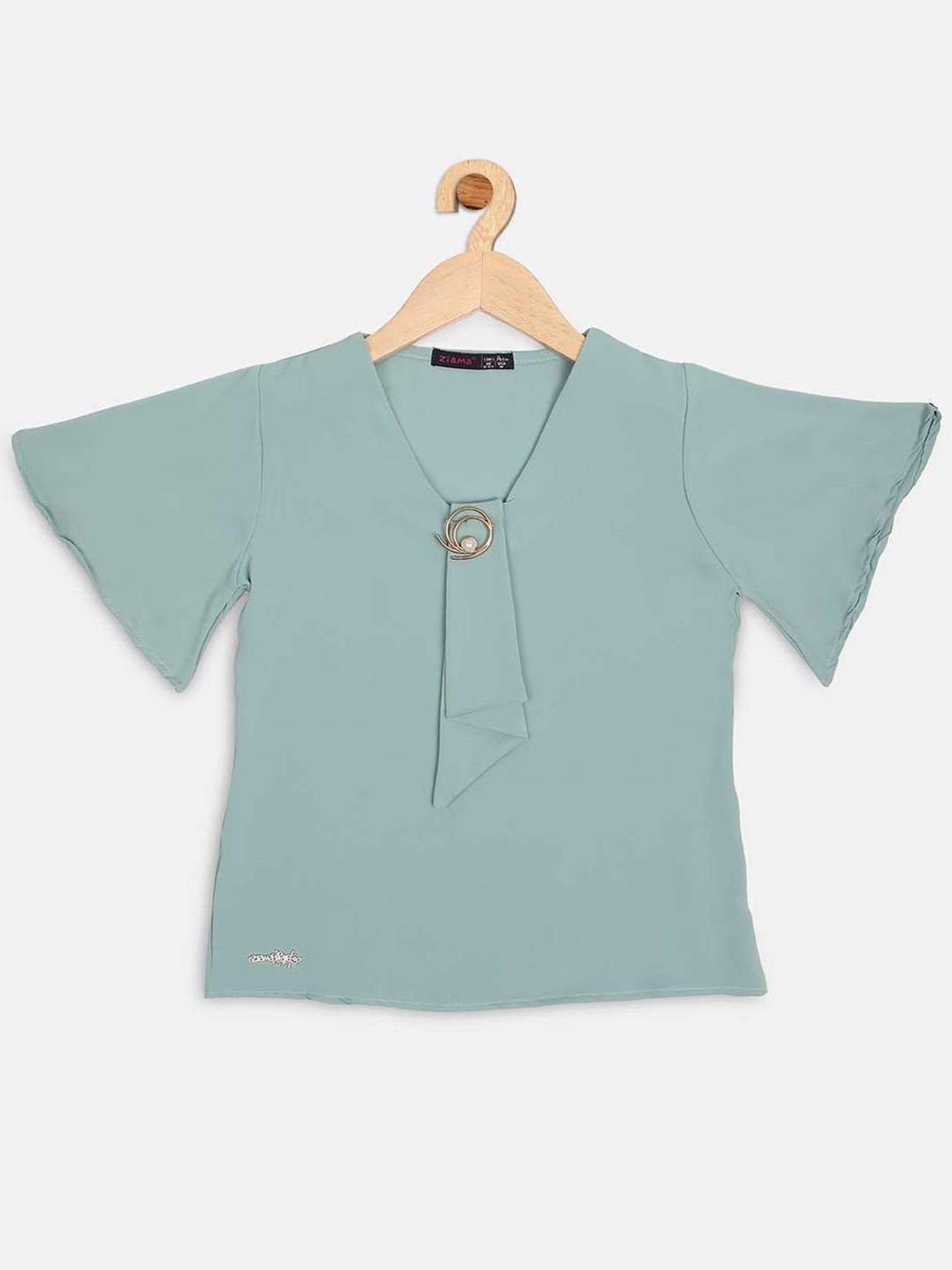 ZIAMA Kids Teal Blue Regular Fit Top