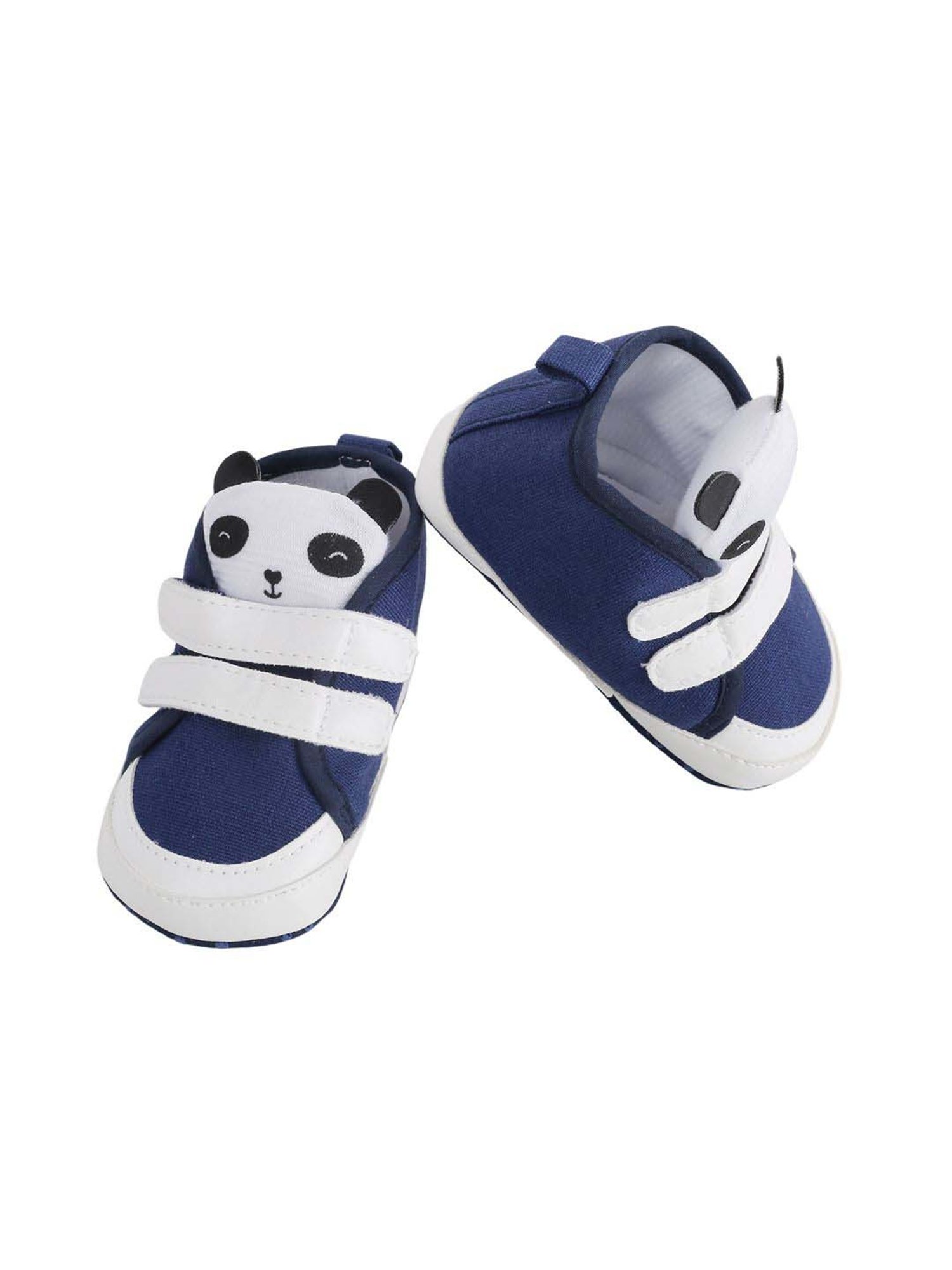 Baby Moo Kids Navy & White Casual Booties