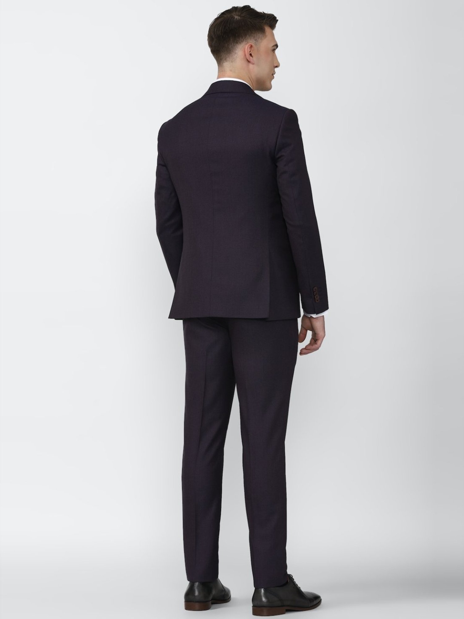 Parx Black Regular Fit Two Piece Suit