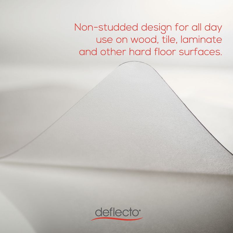 3'9"x4'5" Rectangle Solid Office Chair Mat Clear - Deflecto