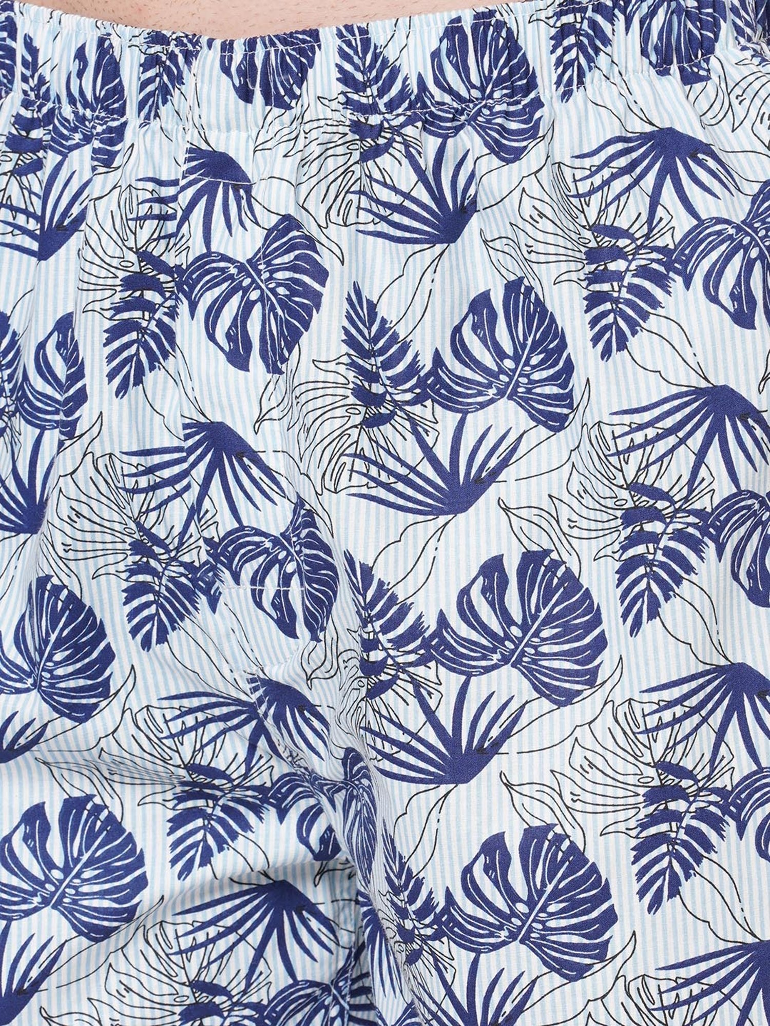 Fitz Blue Printed Cotton Boxers