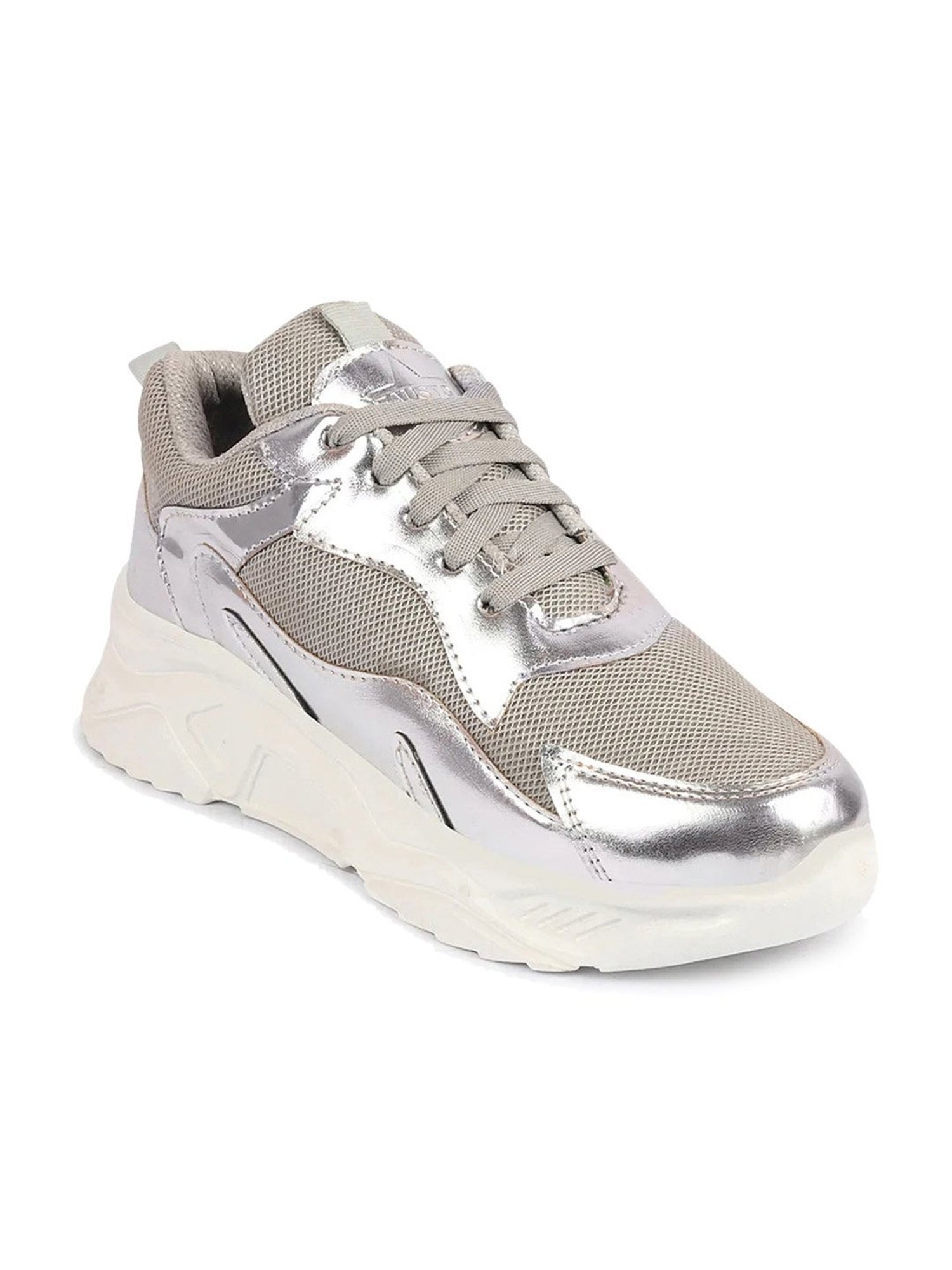 Fausto Women's Silver Running Shoes