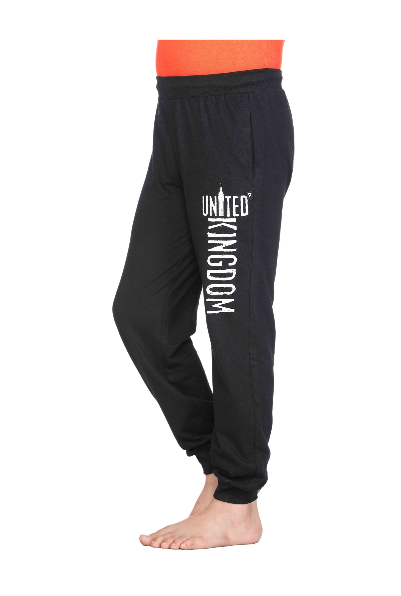Proteens Boys Black Printed Joggers