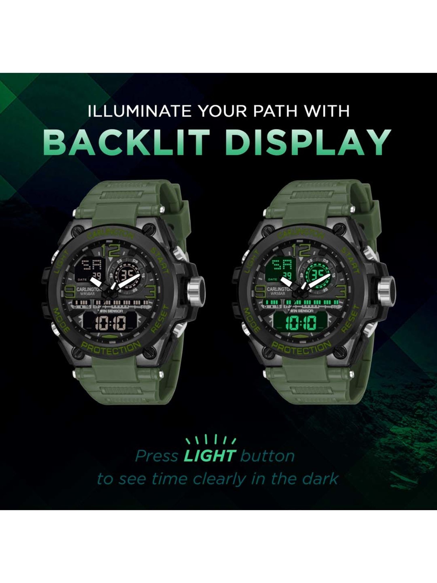 CARLINGTON Endurance 3377 Analog-Digital Watch for Men