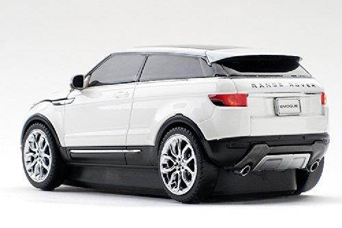 Click Car CCM-RANGEROVER-WHITE Range Rover Evoque Wireless Optical Mouse, White