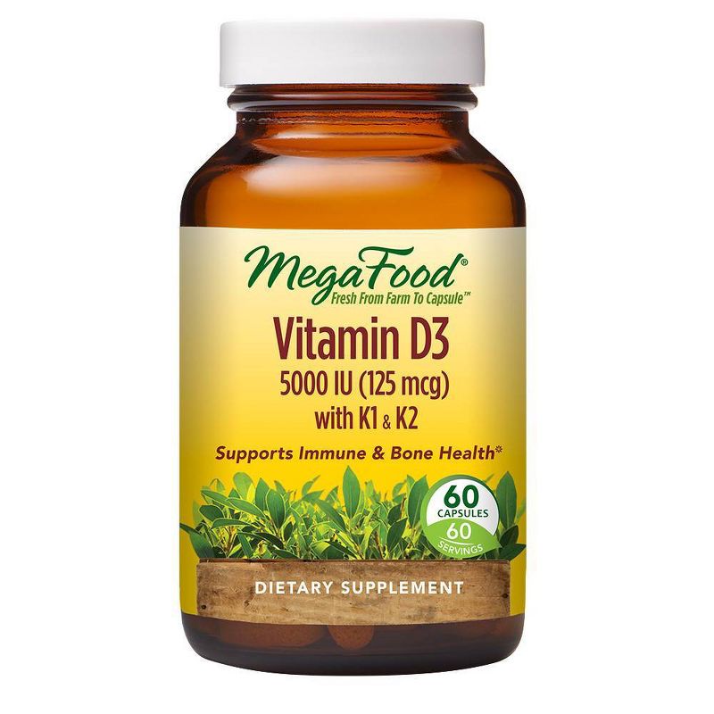 MegaFood Vitamin D3 5000 IU Capsules - 60ct