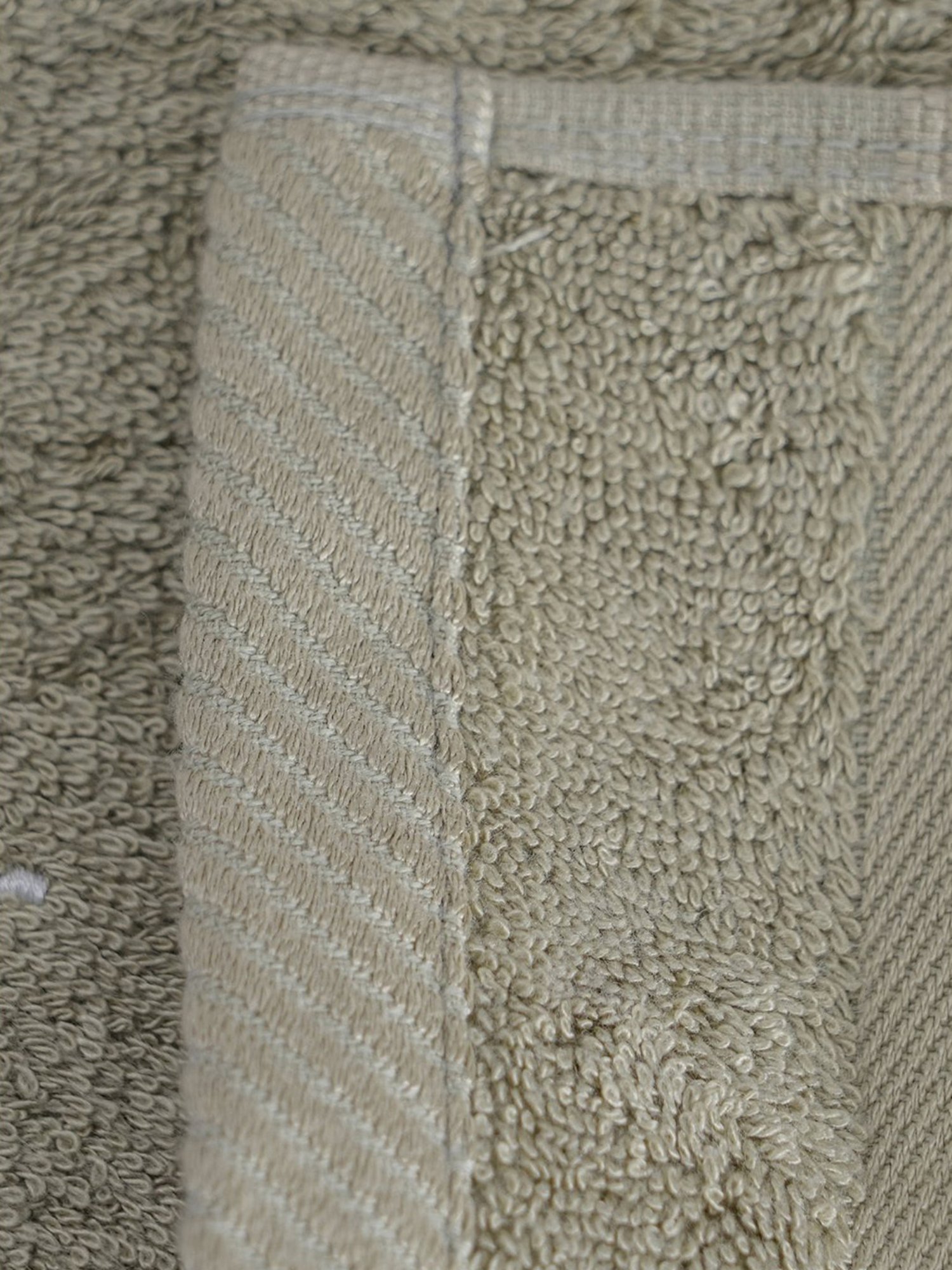 Maspar Amor Grey 650 GSM Bamboo & Cotton Bordered Hand Towel - Set of 2